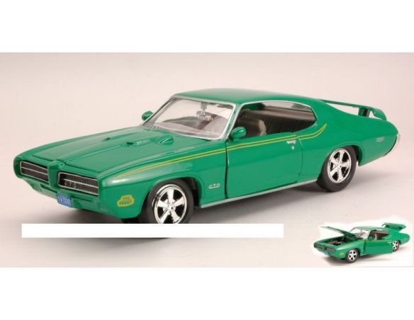 Motormax MTM73242GR PONTIAC JUDGE 1969 GREEN 1:24 Modellino