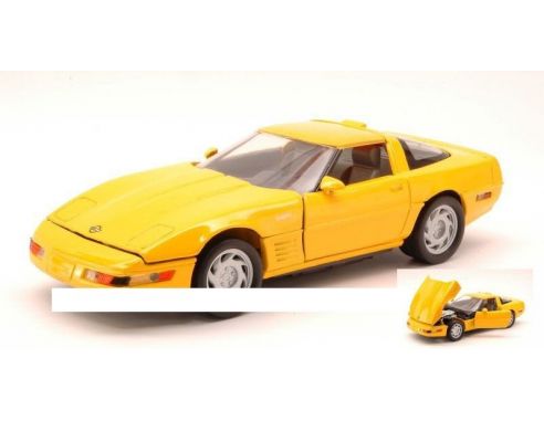 Motormax MTM73202Y CHEVROLET CORVETTE ZR-1 1993 YELLOW 1:24 Modellino