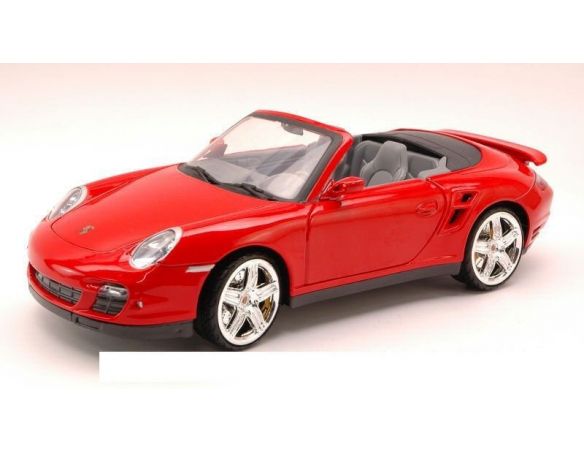 Motormax MTM73183RD PORSCHE 911 TURBO CABRIO 2006 RED 1:18 Modellino