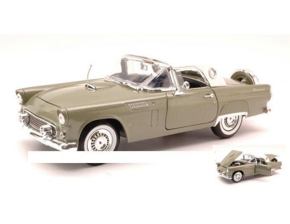 Motormax MTM73176GR FORD THUNDERBIRD HARD TOP 1956 GREEN 1:18 Modellino