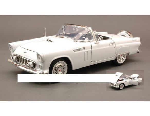 Motormax MTM73173WH FORD THUNDERBIRD CABRIOLET WHITE 1:18 Modellino