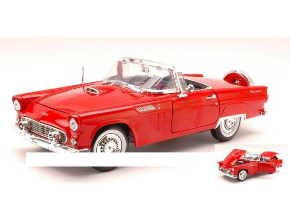 Motormax MTM73173RD FORD THUNDERBIRD CABRIOLET RED 1:18 Modellino