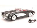 Motormax MTM73109BK CHEVROLET CORVETTE 1958 BLACK 1:18 Modellino