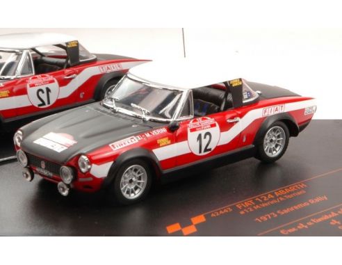 Vitesse VE42443 FIAT 124 ABARTH N.12 2nd SANREMO 1973 M.VERINI-A.TORRIANI 1:43 Modellino