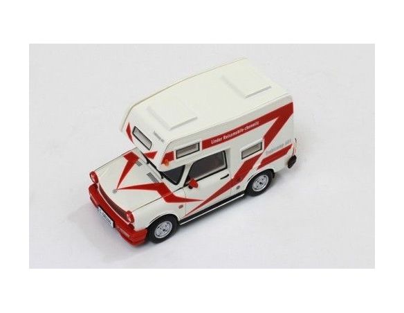IST Models IST189 TRABANT 601 WOHNMOBIL 1980 WHITE 1:43 Modellino