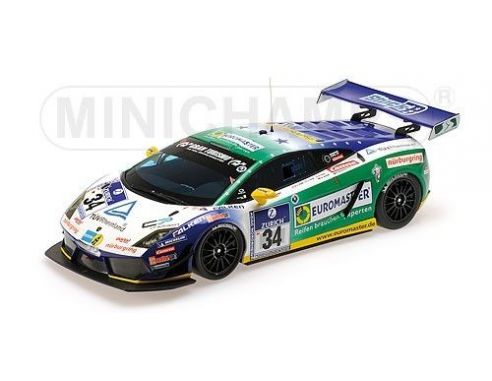 Minichamps PM151111134 LAMBORGHINI GALLARDO LP 600 24H NURBURGRING 2011 STUCK-STUCK-STUCK 1:18 Modellino