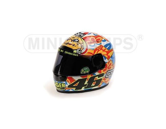 MINICHAMPS 327010076 CASCO HELMET AGV VALENTINO ROSSI GP MUGELLO WORLD CHAMPION MOTOGP 2001 Modellino