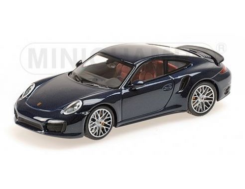 MINICHAMPS 410062220 PORSCHE 911 TURBO S 2013 BLUE METALLIC Modellino