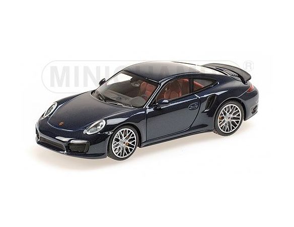 MINICHAMPS 410062220 PORSCHE 911 TURBO S 2013 BLUE METALLIC Modellino