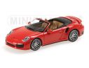 MINICHAMPS 410062230 PORSCHE 911 TURBO S CABRIOLET 2013 RED Modellino