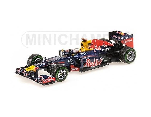 MINICHAMPS 410120101 RED BULL RB8 SEBASTIAN VETTEL GP BRAZIL WORLD CHAMPION F1 2012 Modellino