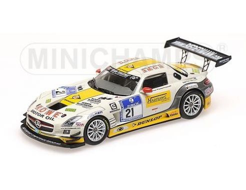 MINICHAMPS 410133221 MERCEDES BENZ SLS AMG GT3 HEYER 24H NURBURGRING 2013 Modellino