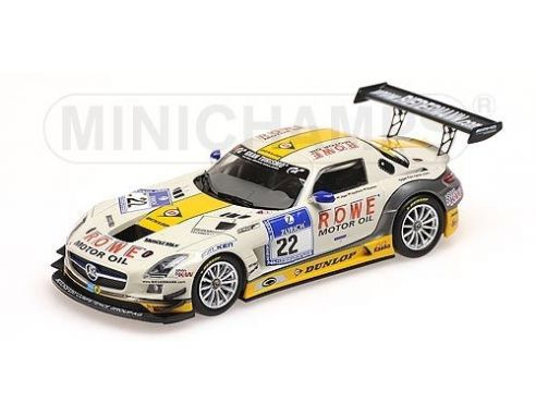 MINICHAMPS 410133222 MERCEDES BENZ SLS AMG GT3 JAGER 24H NURBURGRING 2013 Modellino