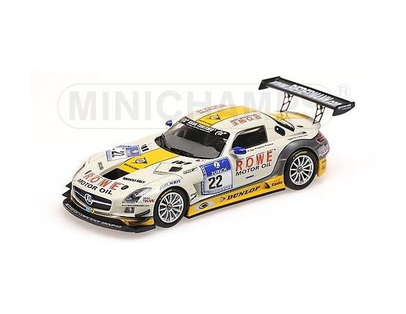 MINICHAMPS 410133222 MERCEDES BENZ SLS AMG GT3 JAGER 24H NURBURGRING 2013 Modellino