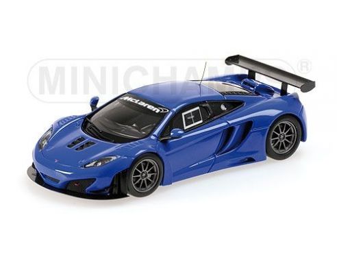 MINICHAMPS 437121397 McLAREN MP4-12C GT3 STREET 2012 BLUE Modellino