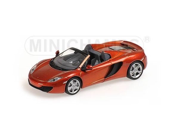 MINICHAMPS 530133030 McLAREN MP4-12C SPIDER 2012 ORANGE METALLIC Modellino