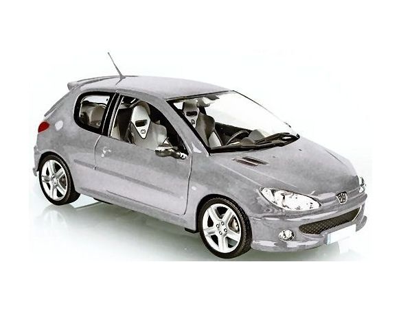 Norev NV184726 PEUGEOT 206 RC 2003 ALUMINIUM SILVER 1:18 Modellino