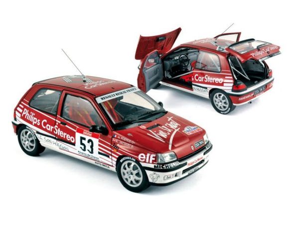 Norev NV185233 RENAULT CLIO 16S N.53 16th TOUR DE CORSE 1991 L-JACQUET-M.POETTOZ 1:18 Modellino