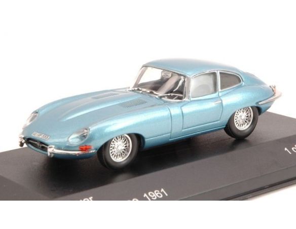 White Box WB080 JAGUAR E-TYPE COUPE' 1961 LIGHT BLUE METALLIC 1:43 Modellino