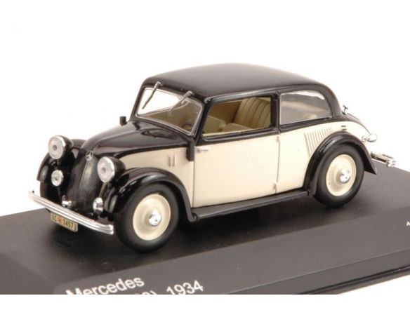 White Box WB078 MERCEDES 130 (W23) 1934 CREAM/BLACK 1:43 Modellino