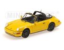 MINICHAMPS 400061367 PORSCHE 911 TARGA 1991 YELLOW Modellino