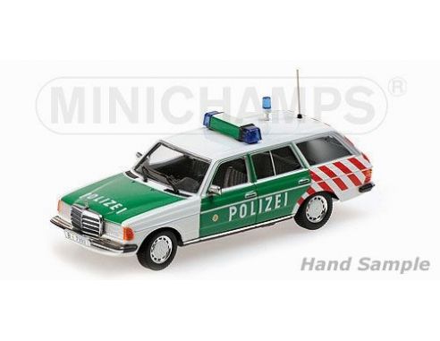 MINICHAMPS 430032294 MERCEDES BENZ 250 TD S123 AUTOBAHPOLIZEI BERLIN 1982 Modellino