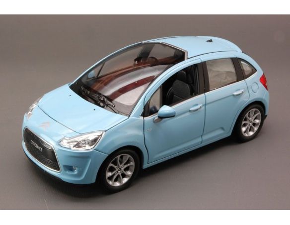 Welly WE24014LB CITROEN C3 2a SERIE 2010 LIGHT BLUE 1:24 Modellino