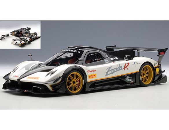 Auto Art / Gateway AA78271 PAGANI ZONDA REVOLUTION 2013 WHITE/BLACK 1:18 Modellino