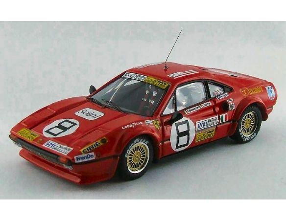 Best Model BT9550 FERRARI 308 GTB N.8 53th 24H DAYTONA 1978 BESENZONI-DAL BEN-WEVER 1:43 Modellino