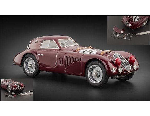 CMC CMC111 ALFA ROMEO 8C N.19 ACCIDENT LM 1938 R.SOMMER-C.BIONDETTI 1:18 Modellino