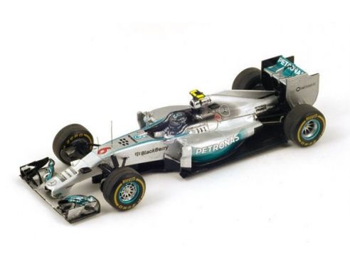 Spark Model S3087 MERCEDES F1 W05 N.ROSBERG 2014 N.6 WINNER AUSTRALIAN GP 1:43 Modellino