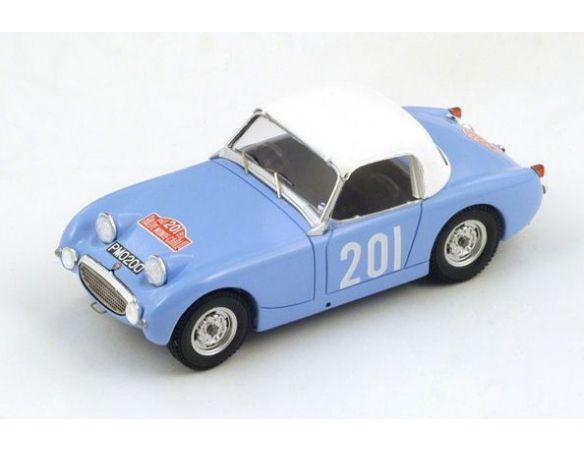 Spark Model S4124 AUSTIN HEALEY SPRITE N.201 14th MONTE CARLO 1959 J.SPRINZEL-W.CAVE 1:43 Modellino