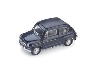 Brumm BM0318-10 FIAT 600D TRASFORMABILE CHIUSA 1960 BLEU SCURO 456 1:43 Modellino