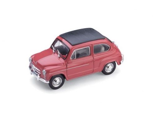 Brumm BM0318-11 FIAT 600D TRASFORMABILE CHIUSA 1960 ROSSO 135 1:43 Modellino