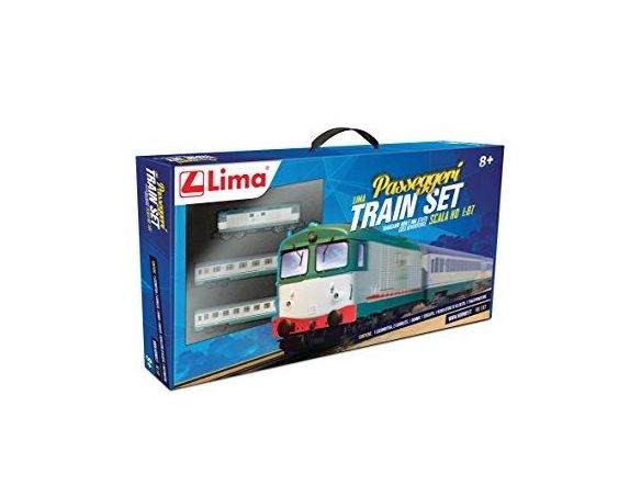 Heller HL1045 TRENO ELETTRICO PASSEGGERI LIMA TRAIN SET cm 128x75 SCALA H0 1:87 Modellino