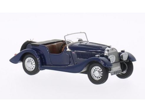 Neo Scale Models NEO46235 MORGAN 4-4 FLAT RADIATOR S1 1936 DARK BLUE 1:43 Modellino