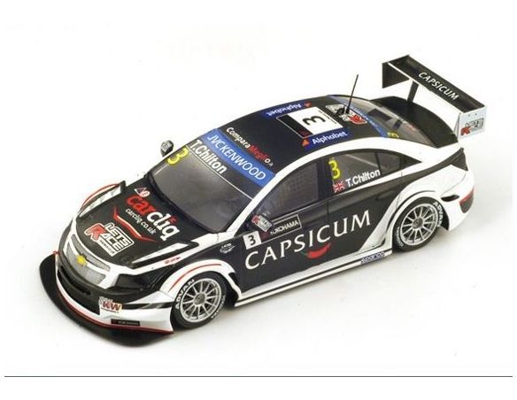 Spark Model S2456 CHEVROLET CRUZE N.3 HUNGARORING WTCC 2014 T.CHILTON 1:43 Modellino