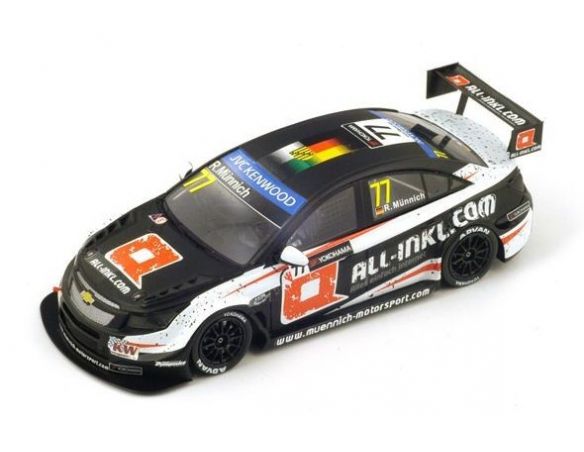 Spark Model S2464 CHEVROLET CRUZE N.77 HUNGARORING WTCC 2014 R.MUNNICH 1:43 Modellino