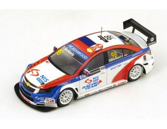 Spark Model S2465 CHEVROLET CRUZE N.77 HUNGARORING WTCC 2014 R.MUNNICH 1:43 Modellino