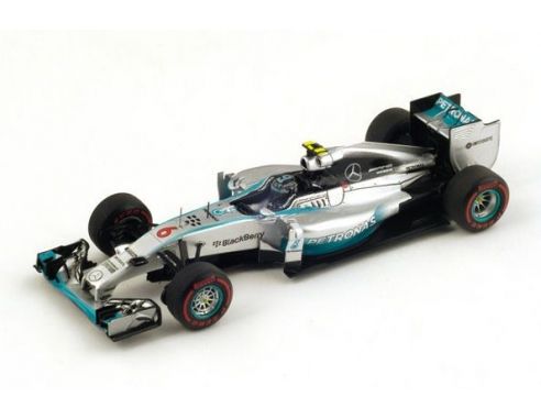 Spark Model S3092 MERCEDES F1 W05 N.ROSBERG 2014 N.6 WINNER MONACO GP 1:43 Modellino
