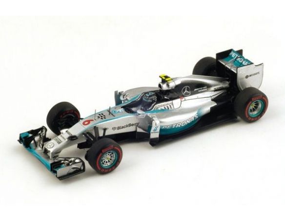 Spark Model S3092 MERCEDES F1 W05 N.ROSBERG 2014 N.6 WINNER MONACO GP 1:43 Modellino
