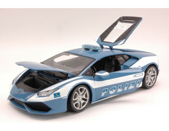 Bburago BU11041 LAMBORGHINI HURACAN LP 610-4 2014 POLIZIA STRADALE 1:18 Modellino