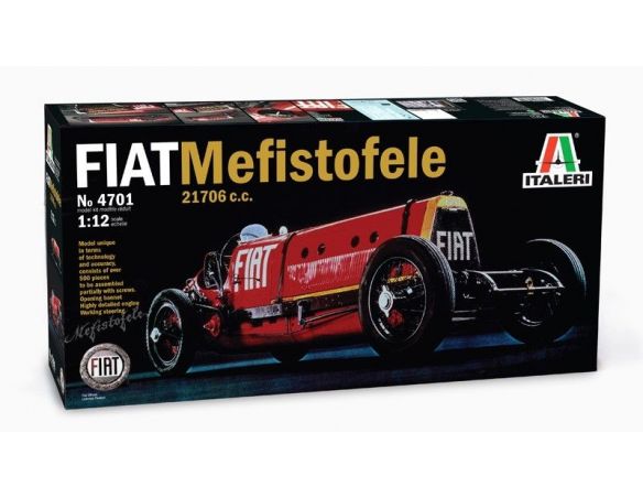 Italeri IT4701 FIAT MEFISTOFELE 1924 RECORD VELOCITA' 230 Km/h E.ELDRIGE KIT 1:12 Modellino
