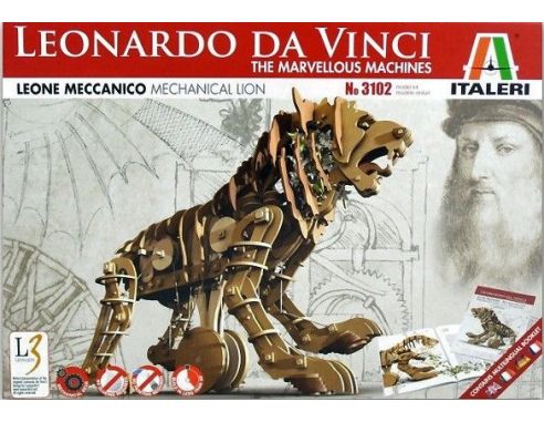 Italeri IT3102 LEONE MECCANICO LEONARDO DA VINCI cm 21 Modellino