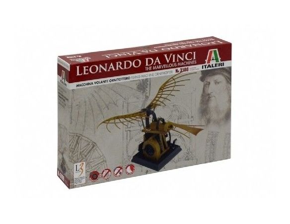 Italeri IT3108 MACCHINA VOLANTE (ORNITOTTERO) LEONARDO DA VINCI KIT cm 24x10x15 Modellino