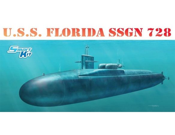 Dragon D1056 U.S.S. FLORIDA SSGN 728 KIT 1:350 Modellino