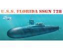 Dragon D1056 U.S.S. FLORIDA SSGN 728 KIT 1:350 Modellino