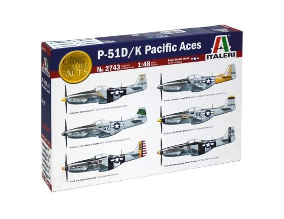 Italeri IT2743 P51 D/K PACIFIC ACES KIT 1:48 Modellino