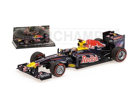 Minichamps PM413110601 RED BULL S.VETTEL 2011 N.WINNER MONACO GP 1:43 Modellino