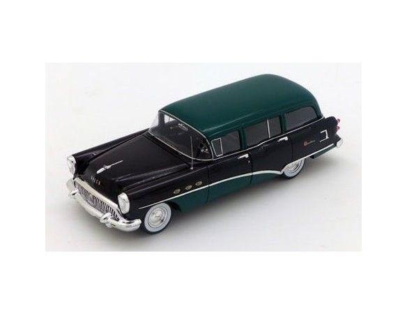 True Scale Miniatures TSM144315 BUICK CENTURY ESTATE WAGON 1954 BLACK/GREEN 1:43 Modellino